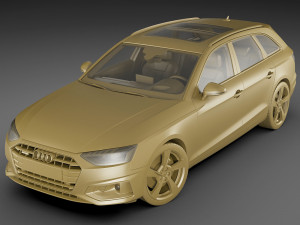 audi a4 avant 2020 3D Модель