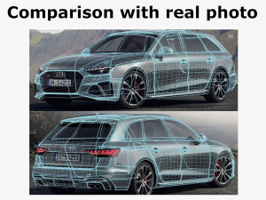 audi a4 avant 2020 3D Модель