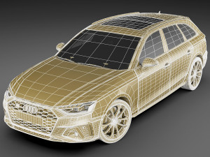 audi s4 avant 2020 3D मॉडल