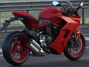 ducati supersport s 2019 Modelo 3D