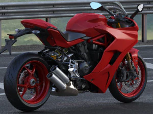 ducati supersport s 2019 3D Model