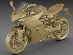 ducati supersport s 2019 3D Model
