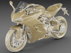 ducati supersport s 2019 Modelo 3D