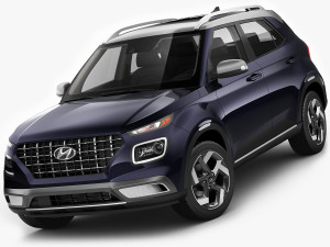 hyundai venue 2020 3D Model