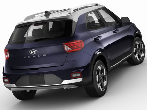 hyundai venue 2020 3Dモデル