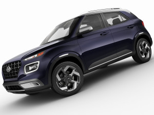 hyundai venue 2020 3Dモデル