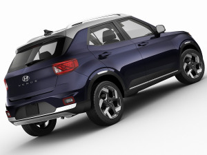 hyundai venue 2020 3Dモデル