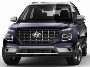 hyundai venue 2020 3Dモデル