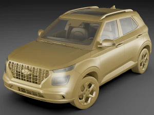 hyundai venue 2020 3D Model