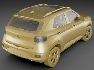hyundai venue 2020 3Dモデル