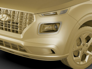 hyundai venue 2020 3Dモデル