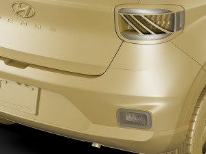 hyundai venue 2020 3Dモデル