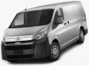 toyota hiace van lwb 2020 3D Model