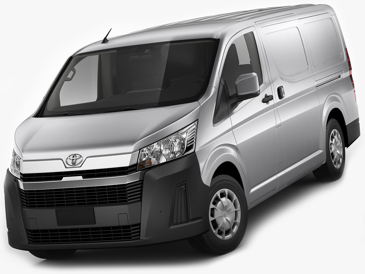 Toyota Hiace Van LWB 2020 3D Model in Van and Minivan 3DExport