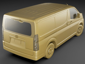 toyota hiace van lwb 2020 Modelo 3D