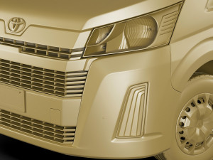 toyota hiace van lwb 2020 Modelo 3D