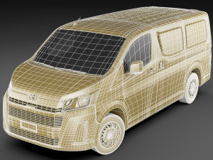 toyota hiace van lwb 2020 Modelo 3D