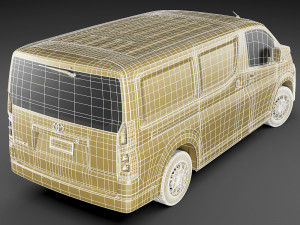 toyota hiace van lwb 2020 Modelo 3D