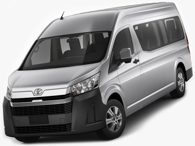toyota hiace commuter bus slwb 2020 3D Model .c4d .max .obj .3ds .fbx .stl .blend 