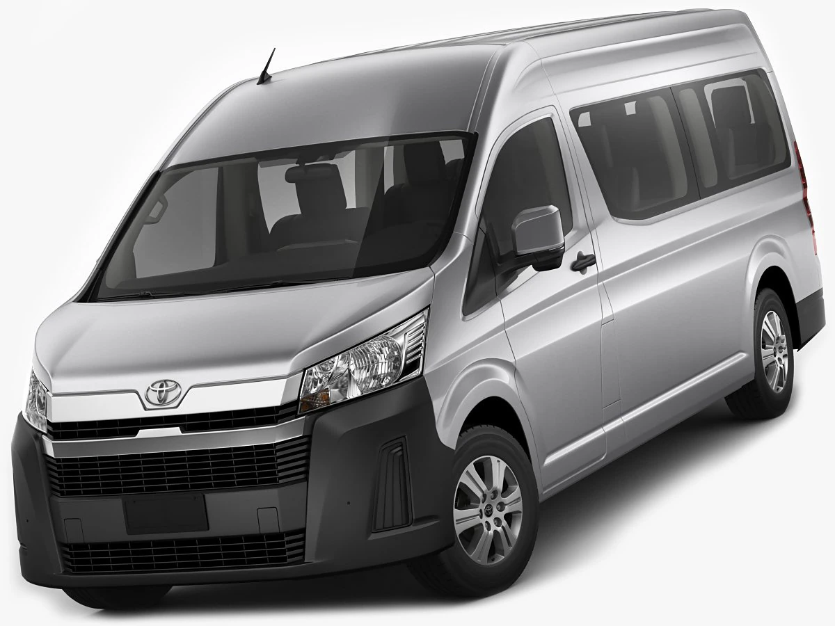 toyota hiace commuter bus slwb 2020 3D Model .c4d .max .obj .3ds .fbx .stl .blend 