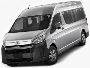 toyota hiace commuter bus slwb 2020 3D Model