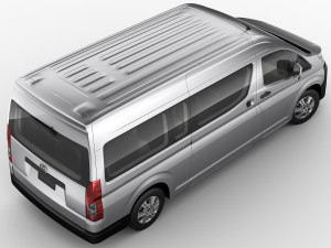toyota hiace commuter bus slwb 2020 3D Model