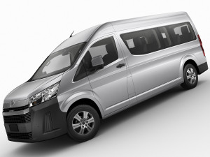 toyota hiace commuter bus slwb 2020 3D Model