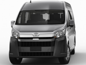 toyota hiace commuter bus slwb 2020 3D Model
