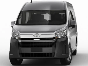 toyota hiace commuter bus slwb 2020 3D Model
