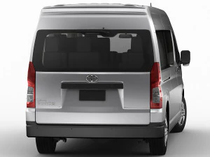 toyota hiace commuter bus slwb 2020 3D Model