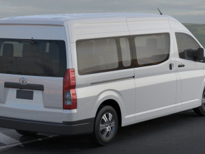 toyota hiace commuter bus slwb 2020 3D Model