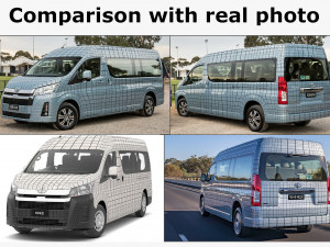 toyota hiace commuter bus slwb 2020 3D Model
