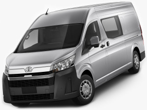 toyota hiace van slwb 2020 3D Model