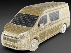 toyota hiace van slwb 2020 Modèle 3D