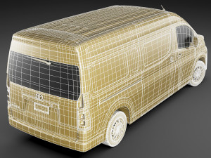 toyota hiace van slwb 2020 Modèle 3D
