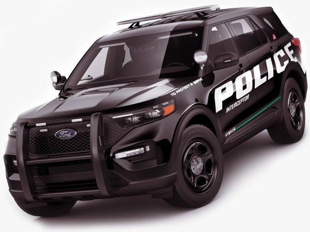 explorer 2020 police interceptor Modello 3D .c4d .max .obj .3ds .fbx .stl .blend 