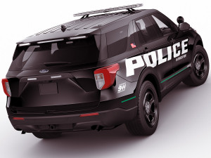 explorer 2020 police interceptor Modello 3D