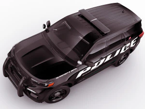 explorer 2020 police interceptor 3D Model