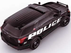 explorer 2020 police interceptor Modello 3D