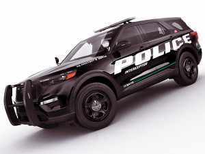 explorer 2020 police interceptor Modello 3D