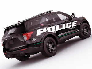 explorer 2020 police interceptor 3D Model