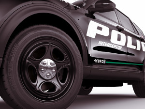 explorer 2020 police interceptor Modello 3D