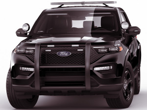 explorer 2020 police interceptor Modello 3D
