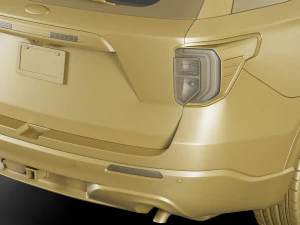 explorer 2020 police interceptor 3D Model