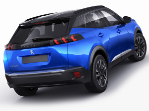 peugeot e-2008 2020 3D Model