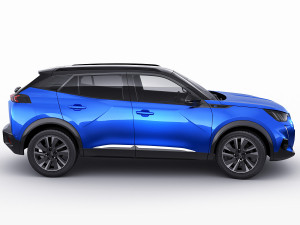 peugeot e-2008 2020 3D Model