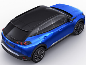 peugeot e-2008 2020 3D Model