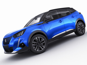 peugeot e-2008 2020 3D Model
