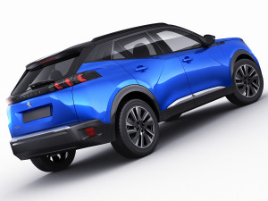 peugeot e-2008 2020 3D Model