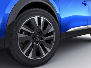 peugeot e-2008 2020 3D Model